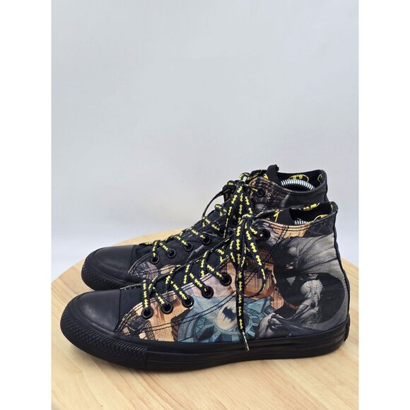 Converse Batman Chuck Taylor All Star Hi Top Shoes DC Comics Men 6.5 Women 8.5 - Picture 2 of 9